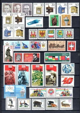 East - Germany/ddr/gdr: All Stamps Of 1985 In A Year Set Complete,  Mnh