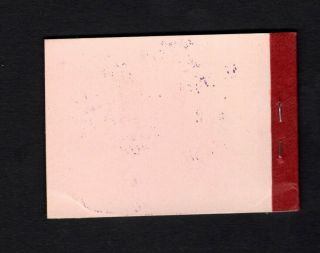 Canada 1913 KGV Admiral 2c green Type II Rates Overprint Booklet BK5f 2
