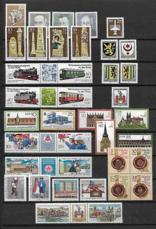 East - Germany/ddr/gdr: All Stamps Of 1984 In A Year Set Complete,  Mnh