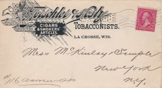 1897 Advertising Cover,  Toschler,  Tobacconists,  