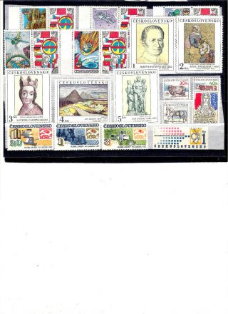 Czechoslovakia,  1976 - 1984,  Mnh,  18 Diferent Pcs. ,  6 Compl.  Sets,  C.  V.  =$40,  00
