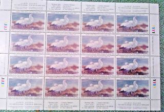 Canada 1994 Wildlife Habitat Conservation Duck Stamp Sheet Of 16 (mnh)