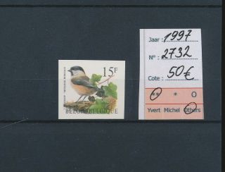 Lk46188 Belgium 1997 Buzin Art Birds 15f Stamp Imperf Mnh Cv 50 Eur