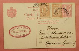 1925 Romania Uprated Postal Card Constanta To Germany