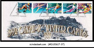 Usa - 1992 Winter Olympics Games - 5v - Fdc B22