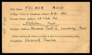 US Reply Card British Mixed Franking 1933 London to Cambridge MA Harvard Alumni 2