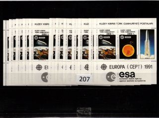 /// 12x Turkish Cyprus - Mnh - Europa Cept 1991 - Space - Spaceships