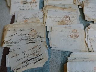 IRELAND - 1820 - 1850 Huge lot FRONTS from estate - 170,  items 3