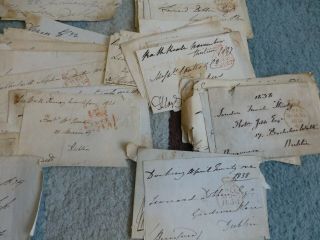 IRELAND - 1820 - 1850 Huge lot FRONTS from estate - 170,  items 4