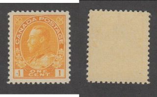 Mnh Canada 1 Cent Kgv Admiral Stamp 105 (lot 15685)