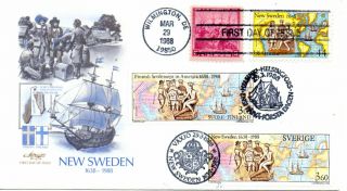 Us Fdc C117 Sweden Joint Issue,  Artmaster (0154)