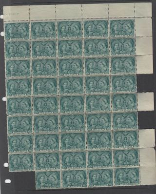 Canada 52 Jubilee Issue Huge Block Of 44 Never Hinged
