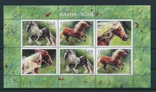 D275339 Horses 2012 S/s Mnh Bulgaria