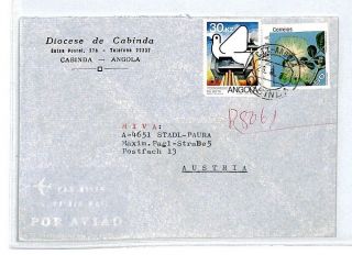 Cm288 Angola Missionary Air Mail Miva Austria Cover