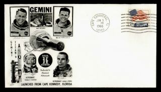 Dr Who 1966 Cape Canaveral Fl Project Gemini Space Titan 9 Launch Cachet E66031