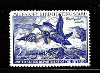 Hick Girl Stamp - U.  S.  Federal Duck Hunting Sc Rw19 Issue 1952 Y2859