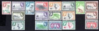 Malawi 1953 Group Of Stamps Mi 99 - 113 Mnh Cv= 60€