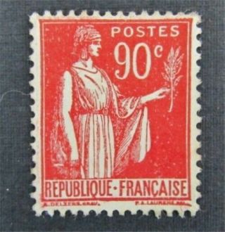Nystamps France Stamp 274 Og H $32