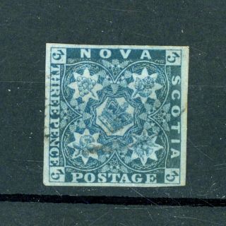 Nova Scotia 1851/60 3d (sg 4) Fine - Cat £130 (s514)