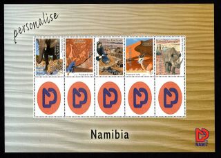 Namibia 2011 Sheet W/stamps Mi 1379 - 1383 Mnh Cv= 50€