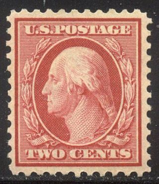 U.  S.  519 Scarce Nh W/cert - 1917 2c Carmine,  Dlw,  P11 ($900)