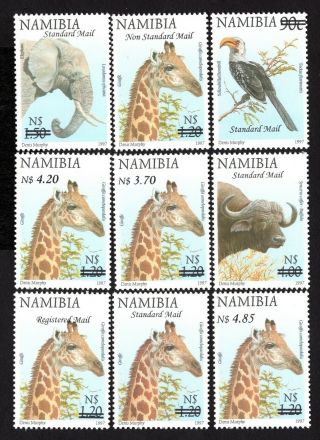 Namibia 2007 Group Of Stamps Mi 1250 - 1258 Mnh Cv= 11€