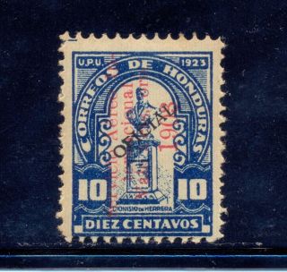 Honduras = Scott C33b Of 1930 Reading Down Overprint Error Cv$1,  500.  00