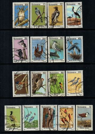 Botswana - 1978 Bird Definitives - Set Of 17 - Sg 441 To 427 -