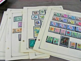 Rwanda,  Assortment Of Stamps Hinged/mounted On Scott Pages
