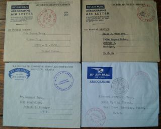 TANGANYIKA 1963 - 66 POSTS TELECOMMUNICATIONS OFFICIAL PAID AIR LETTER AEROGRAMME 2