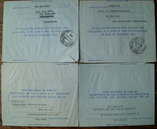 TANGANYIKA 1963 - 66 POSTS TELECOMMUNICATIONS OFFICIAL PAID AIR LETTER AEROGRAMME 5