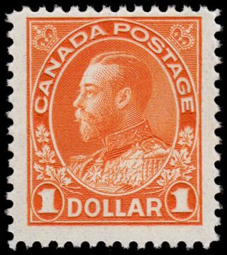 Canada Scott 122 (1923) Dry Printing,  Nh Vf,  Cv $240.  00 C