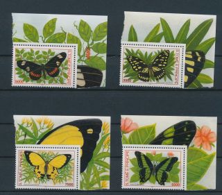 Lk63115 Sao Tome E Principe Insects Bugs Flowers Butterflies Corners Mnh
