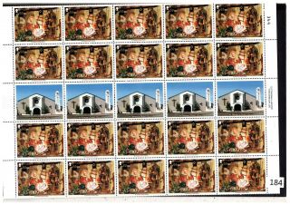 Gibraltar 2002 - Mnh - 40 Stamps - Sheet Bent - Christmas,  Art