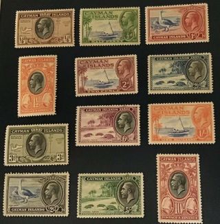 Cayman Islands - Definitive Set Of 12 Stamps,  1935,  Sg 96 - 107,  Mnh