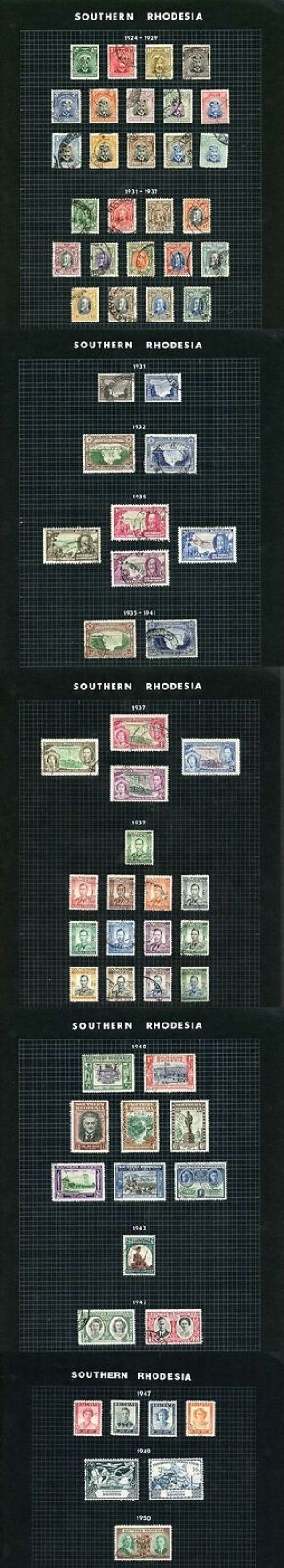 Southern Rhodesia Sg1/70 Complete To 1950 Fine Cat 500 Pounds