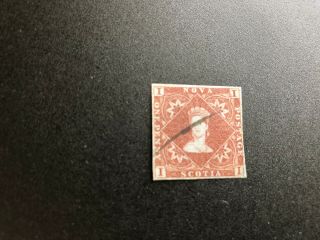 Nova Scotia Stamp Scott 1 Scv 525.  00 Bb6304