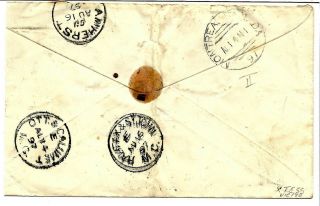 Cumberland Ont Squared Circle Au 14 /97 On Jub Cover Reg,  D Unreported Trimmed R