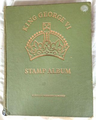 Stanley Gibbons King George Vi Stamp Album (1964) With Hundreds Of Stamps