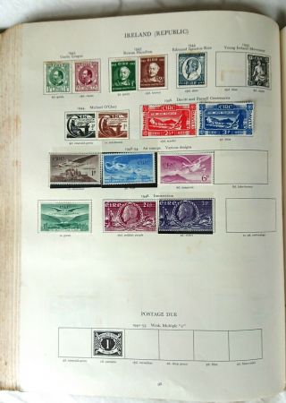 Stanley Gibbons King George VI Stamp Album (1964) with hundreds of stamps 3