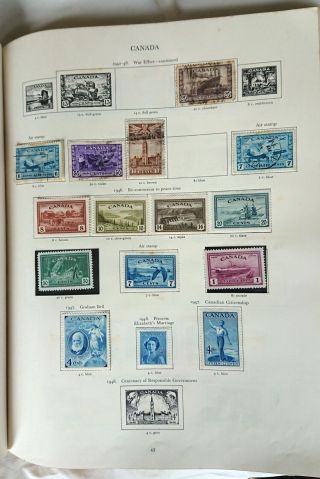 Stanley Gibbons King George VI Stamp Album (1964) with hundreds of stamps 4