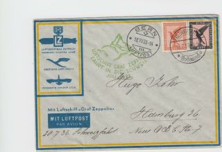 Germany: Zeppelin Cover 8/18/33 To Hamburg