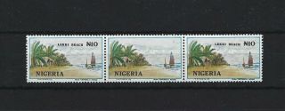 Nigeria 1992 N10 Lekki Beach With Error " Lekki Beach N10 " Omitted