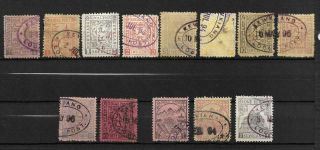 1896 China - Kewkiang Local Post Complete Set 13 Stamps Chan Lk1 - Lk13 $155