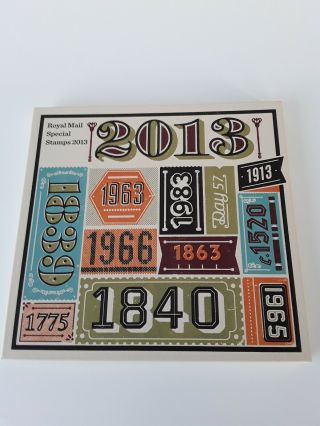 Gb 2013 Royal Mail Special Stamps Limited Edition Year Book Commemorative Stamps