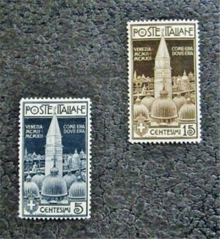 Nystamps Italy Stamp 124 125 Og H $56