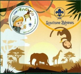 2018 Ms Scouting In 3 Scouts Monkey Elephant Children Giraffes 400339
