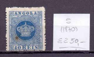 Angola 1870.  Stamp.  Yt 5.  €250.  00