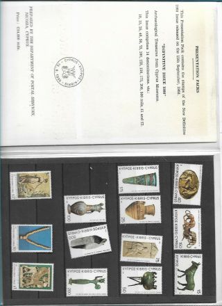 Cyprus 1980 Definitive Issue Presentation Pack,  1987 M/s
