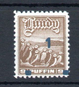 Lundy: 1972 Provisional Overprint Unmounted